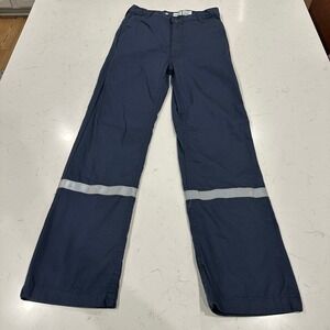 Lapco FR Flame Resistant Reflective Work Pants Navy Blue Chino Trousers 28x30
